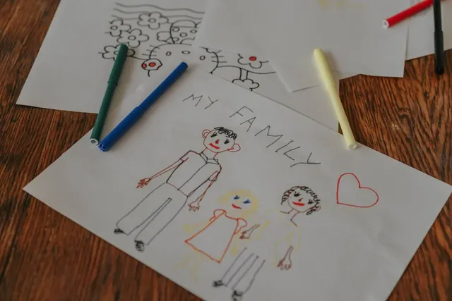 My Neighborhood Hero — drawing by Ava, age 7